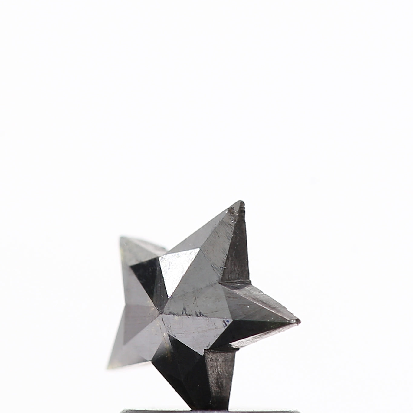 0.52 Ct Natural Black Star Cut Loose Diamond for Jewelery