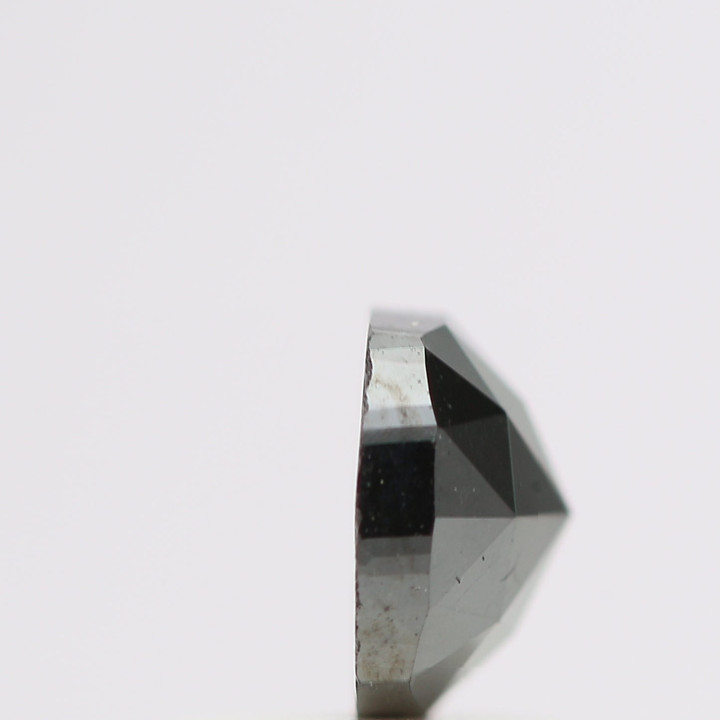 0.77 Ct Natural Black Cushion Single Cut Loose Diamond for Jewelery