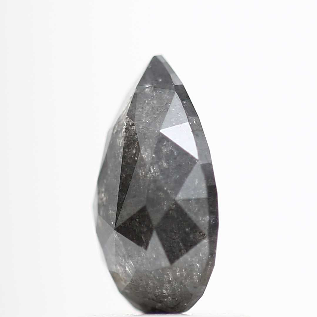 Salt and Pepper Diamond Fancy Gray Color 1.06 CT 8.47 x 5.06 x 2.97 MM Pear Cut Diamond! Natural Loose Diamond ! Christmas Gift for Her