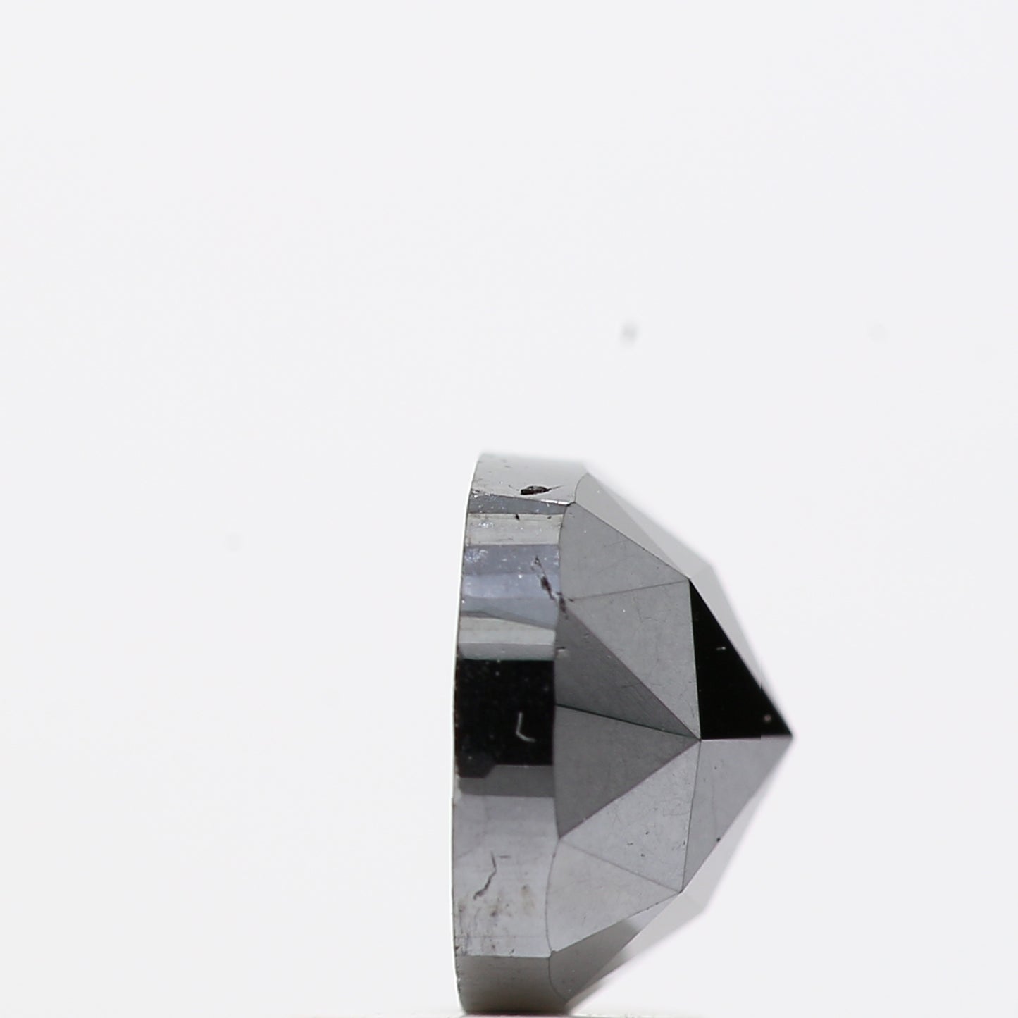 2.29 Ct Natural Black Cushion Single Cut Loose Diamond for Jewelery