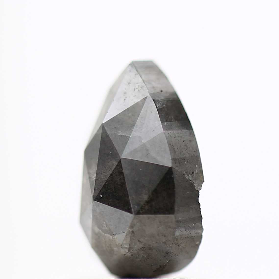 Salt and Pepper Diamond Fancy Gray Color 1.51 CT 8.50 X 5.50 X 3.50 MM Pear Cut Diamond! Natural Loose Diamond ! Christmas Gift for Her