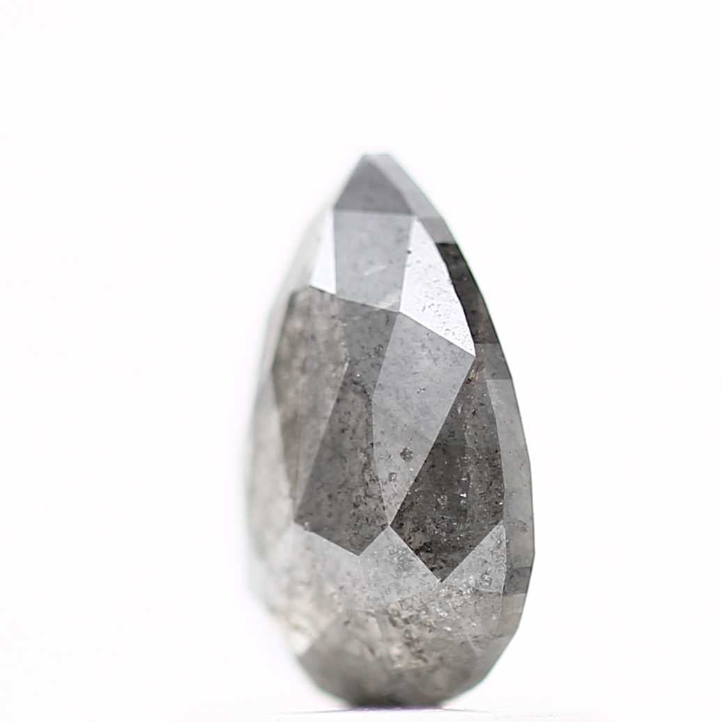 Salt and Pepper Diamond Fancy Gray Color 0.85 CT 7.63 x 4.97 x 2.59 MM Pear Cut Diamond! Natural Loose Diamond ! Christmas Gift for Her