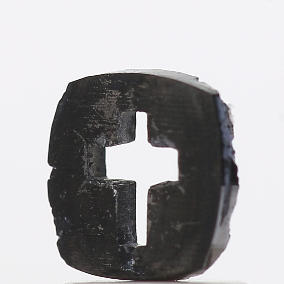 0.52 Ct Natural Black Cross Loose Diamond for Jewelery