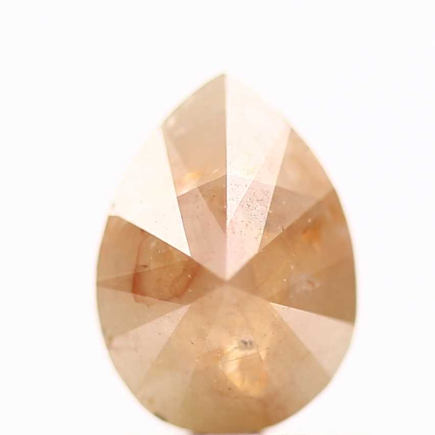 Salt and Pepper Diamond Fancy Orange Color 0.95 CT 6.94 x 5.04 x 3.81 MM Pear Cut Diamond! Natural Loose Diamond ! Christmas Gift for Her