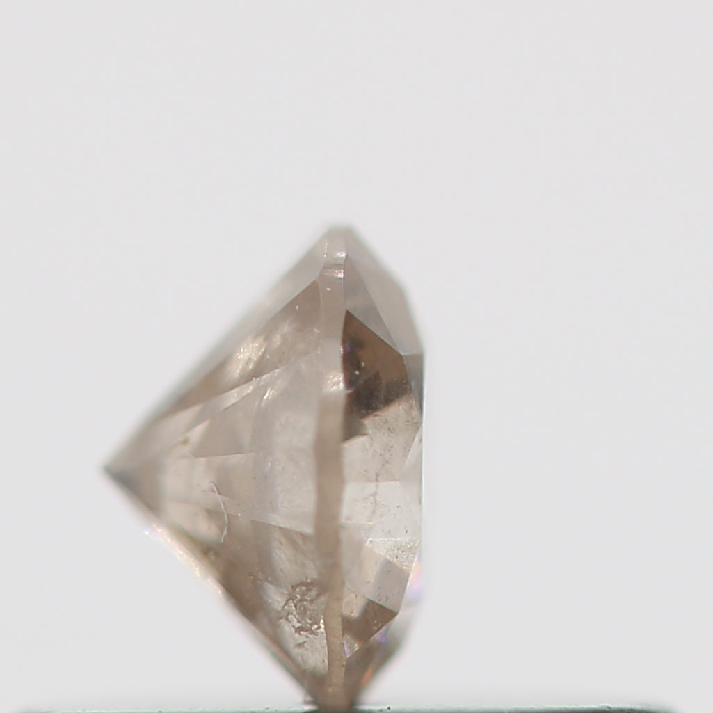 0.28 Carat Salt and Peppper Fancy Brown Round Brilliant Cut Natural Loose Diamond
