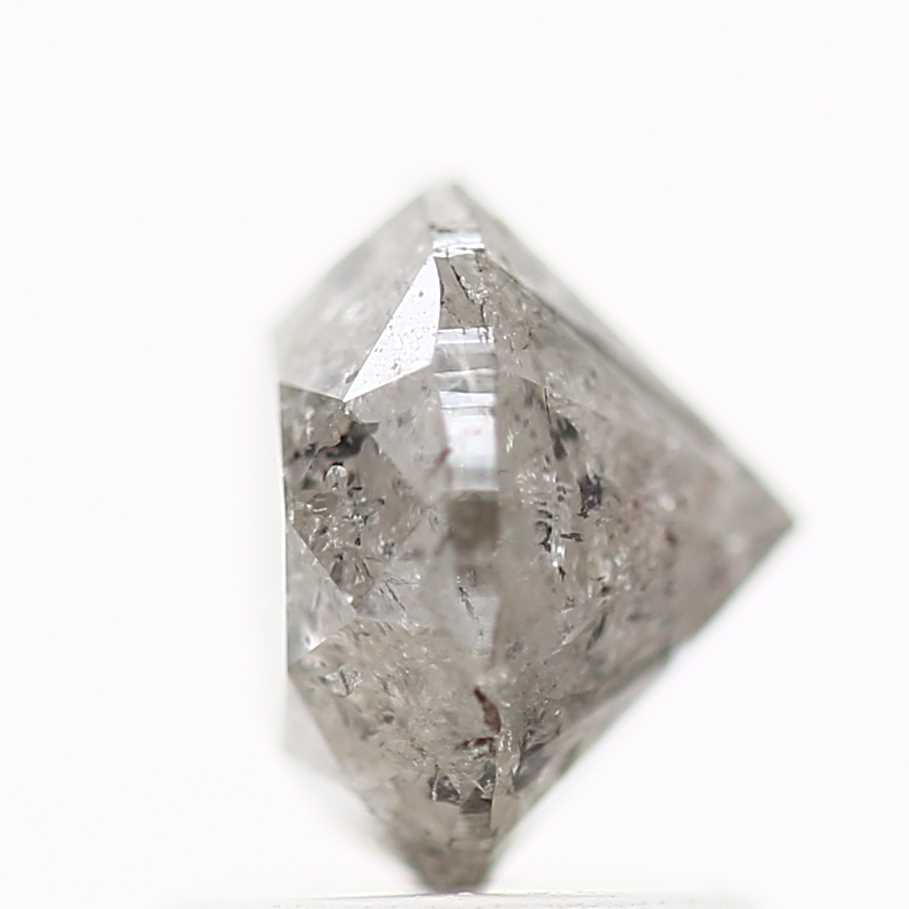 1.62 Carat Salt and Pepper Diamond Gray Round Brilliant Cut Natural Loose Diamond