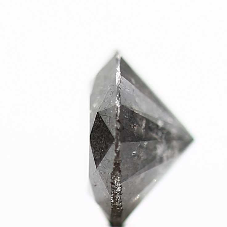 0.79 Carat Salt and Pepper Gray Round Cut Natural Loose Diamond