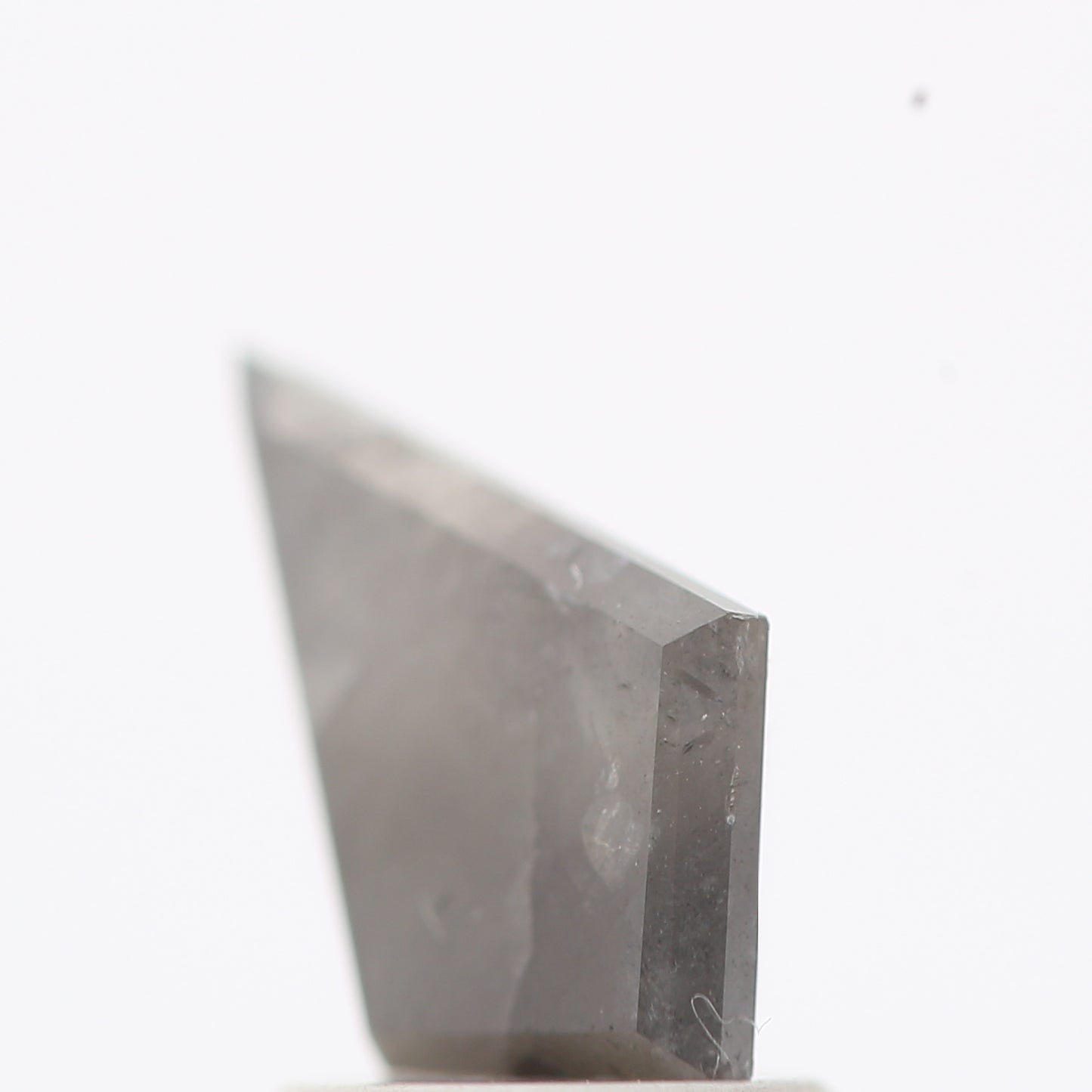 salt and pepper diamond ! 1.19 Ct 10.20 x 6.68 x 3.60 MM natural gray shield loose diamond for engagement ring for her