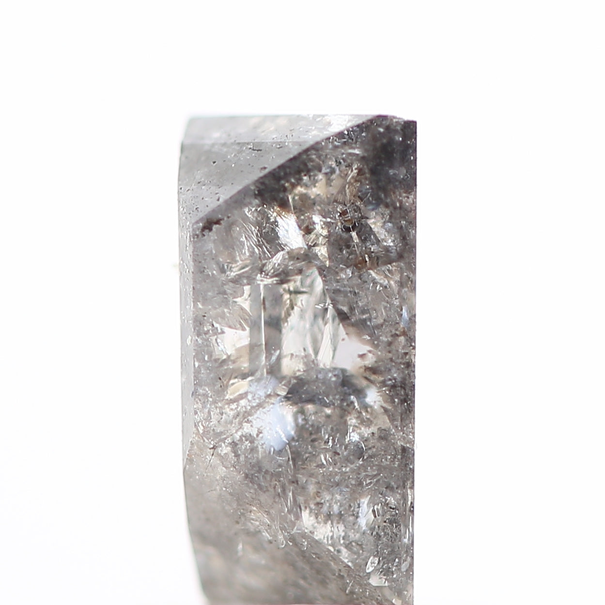 salt and pepper diamond ! 0.80 Ct 6.90 x 3.92 x 2.85 MM natural gray baguette loose diamond for engagement ring for her