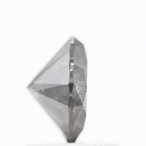 1.07 Carat Salt and Pepper Round Brilliant Cut Natural Loose Diamond
