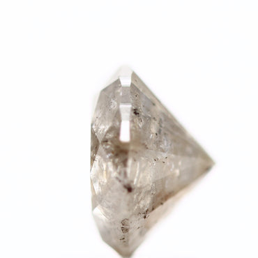 1.89 Carat Salt and Pepper Gray Round Brilliant Cut Natural Loose Diamond