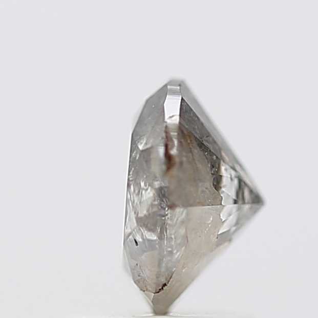 1.18 Carat Salt and Pepper Round Brilliant Cut Natural Loose Diamond