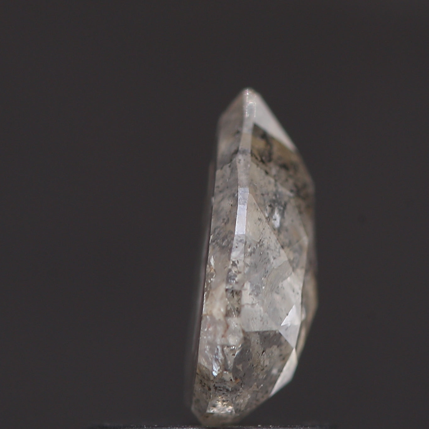 Salt and Pepper Diamond Fancy Gray Color 0.85 CT 7.40 x 5.60 x 2.51 MM Pear Cut Diamond! Natural Loose Diamond ! Christmas Gift for Her