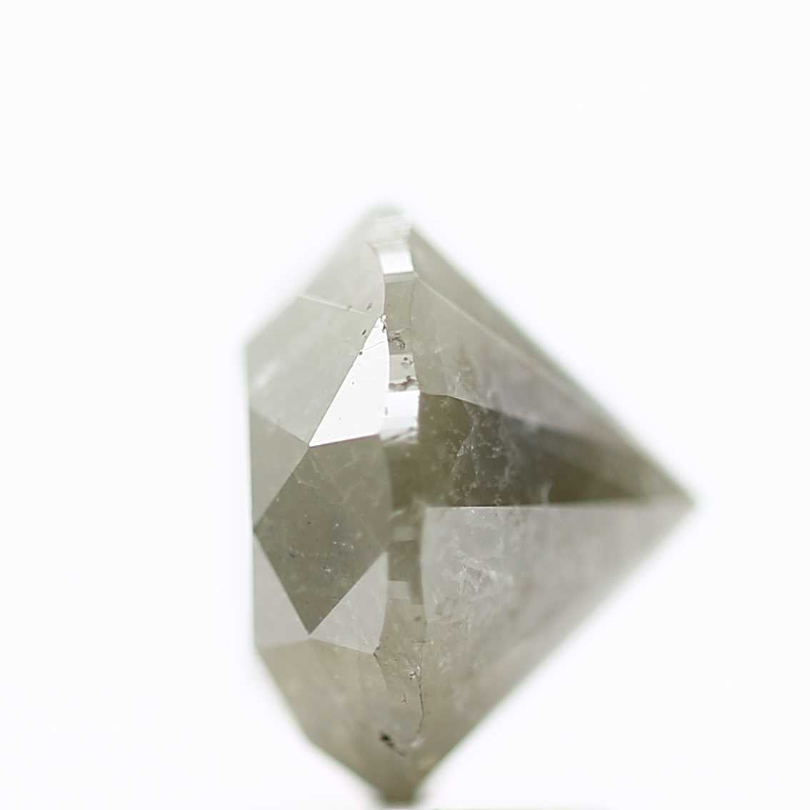2.77 Carat Fancy Gray Rustic Round Shape Brilliant Cut Natural Loose Diamond