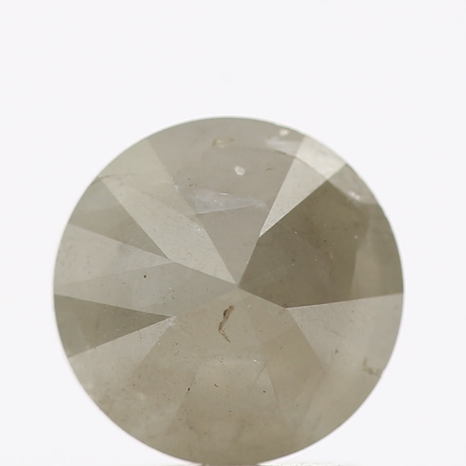 1.64 Carat Gray Rustic Round Shape Brilliant Cut Natural Loose Diamond