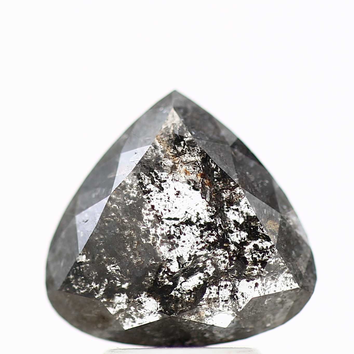 Salt and Pepper Diamond Fancy Gray Color 1.83 CT 9.99 x 9.48 x 2.35 MM Pear Cut Diamond! Natural Loose Diamond ! Christmas Gift for Her