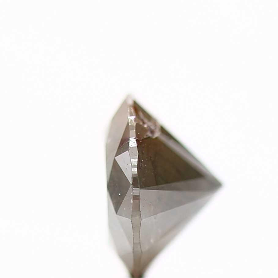 0.95 Carat Gray Rustic Round Shape Brilliant Cut Natural Loose Diamond
