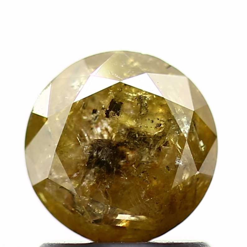 1.13 Carat Fancy Yellow Round Shape Brilliant Cut Natural Loose Diamond