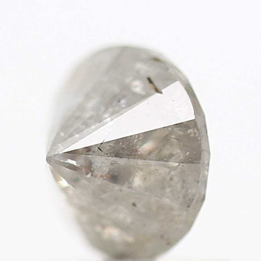 1.09 Carat Salt and Pepper Gray Round Brilliant Cut Natural Loose Diamond