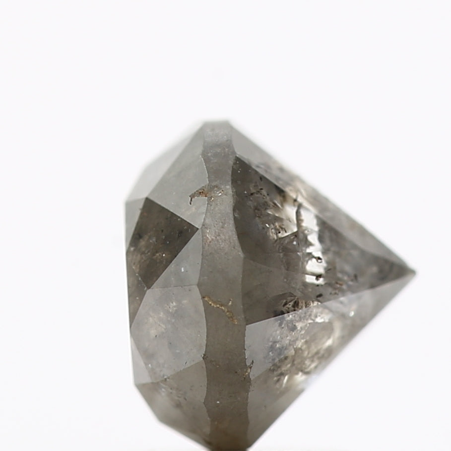 2.23 Carat Gray Rustic Round Shape Brilliant Cut Natural Loose Diamond