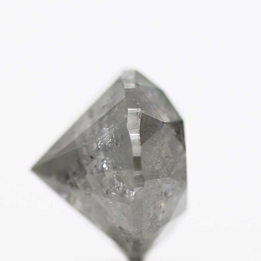 2.47 Carat Salt and Pepper Diamond Round Brilliant Cut Natural Loose Diamond