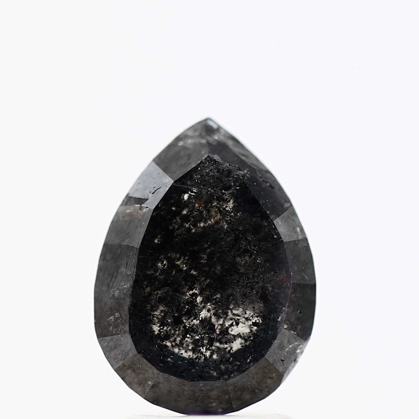 Salt and Pepper Diamond Fancy Gray Color 2.74 CT 10.08 x 7.45 x 4.30 MM Pear Cut Diamond! Natural Loose Diamond ! Christmas Gift for Her