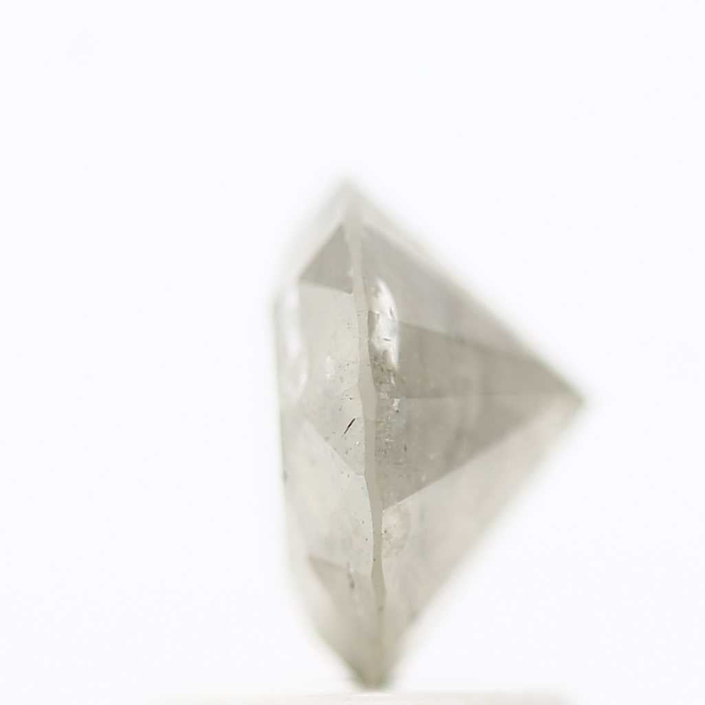 1.37 Carat Salt and Pepper Gray Round Brilliant Cut Natural Loose Diamond