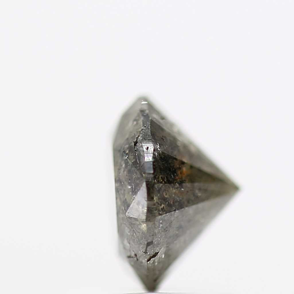 1.09 Carat Salt and Pepper Round Brilliant Cut Natural Loose Diamond