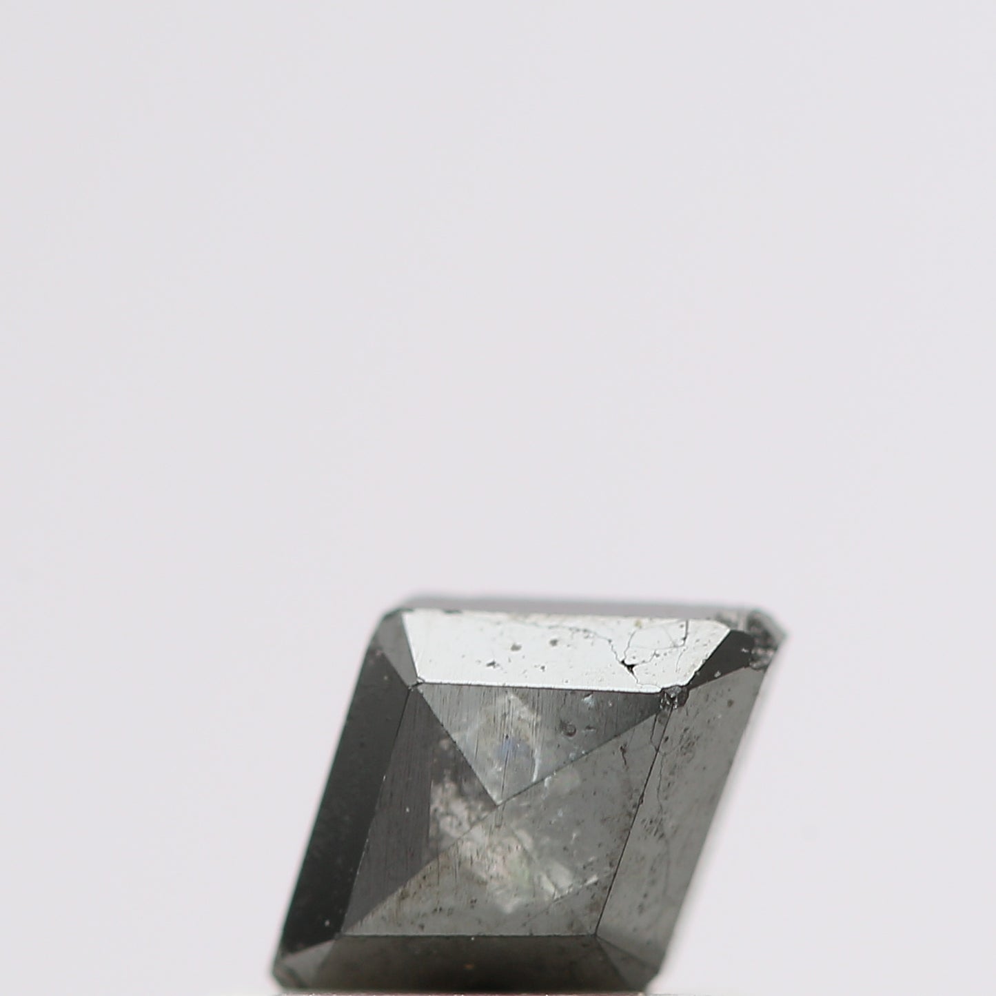 salt and pepper diamond ! 0.41 Ct 5.90 x 4.40 x 2.10 MM natural gray shield loose diamond for engagement ring for her