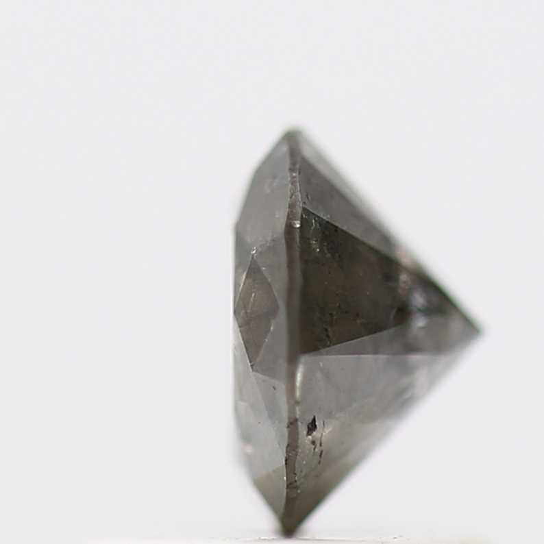 0.66 Carat Salt and Pepper Diamond Round Shape Brilliant Cut Natural Loose Diamond
