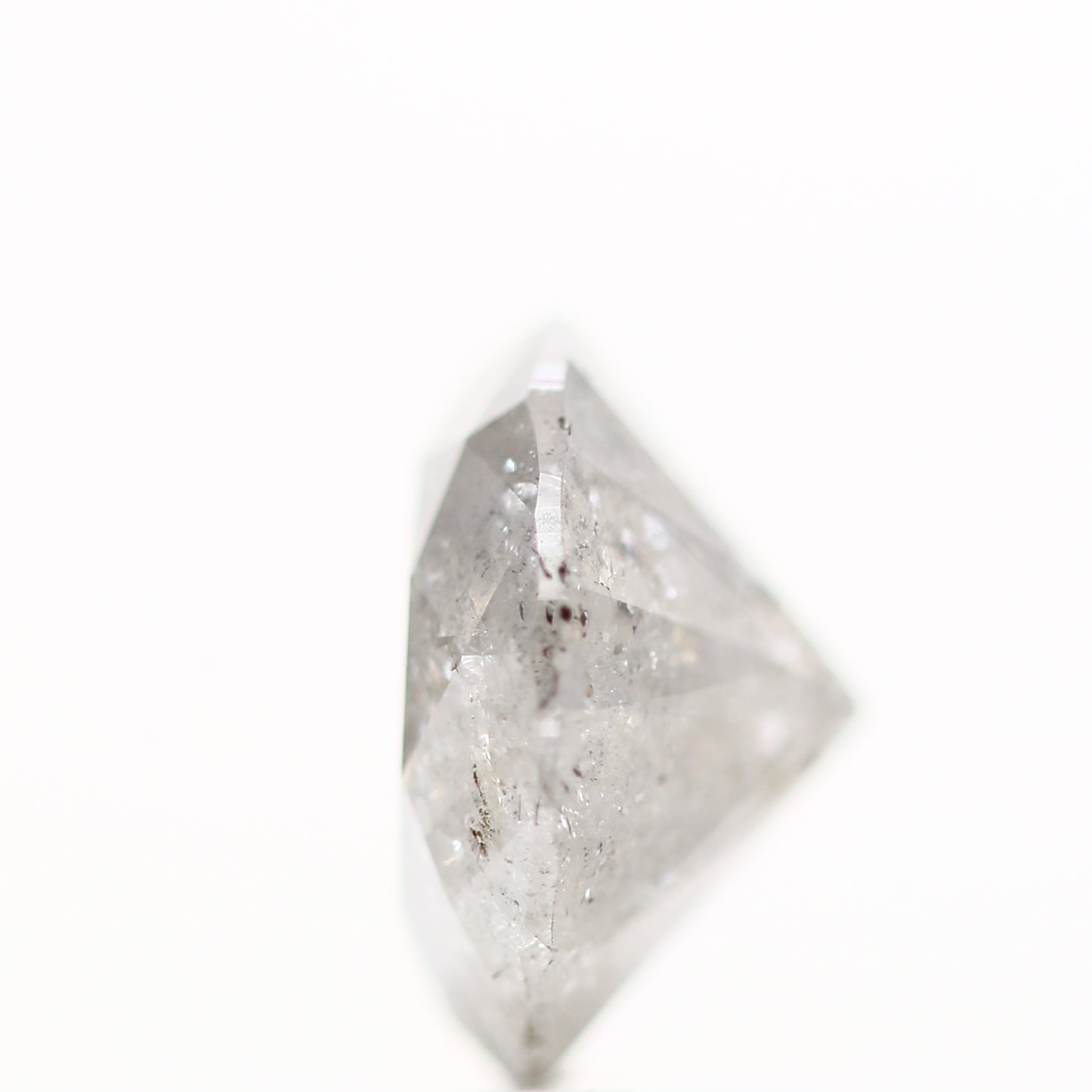 1.46 Carat Fancy Gray Salt and Pepper Round Brilliant Cut Natural Loose Diamond