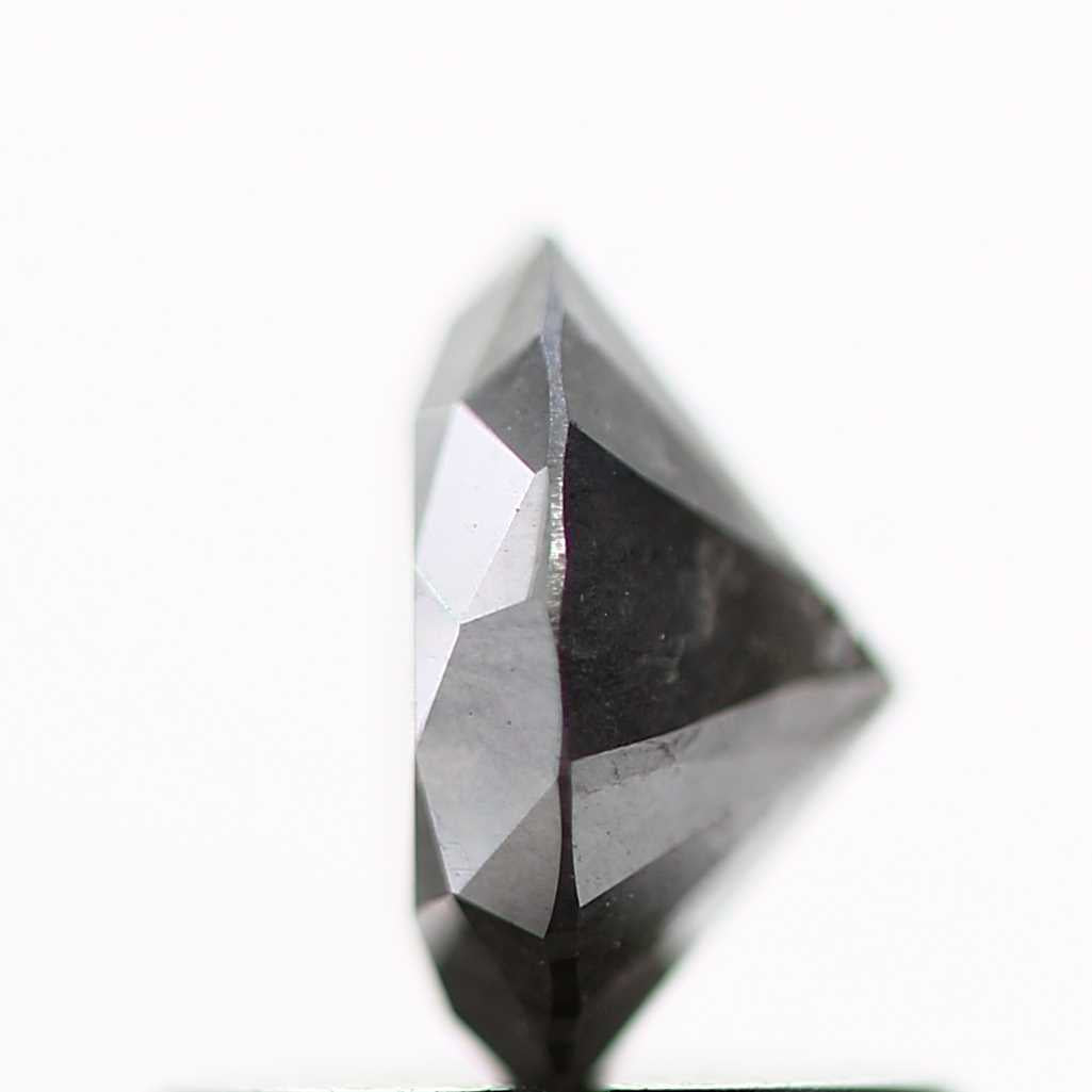 0.81 Carat Salt and Pepper Gray Fancy Round Brilliant Cut Natural Loose Diamond