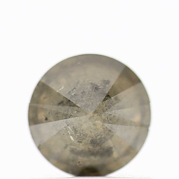 0.72 Carat Fancy Brown Gray Round Cut Natural Loose Diamond