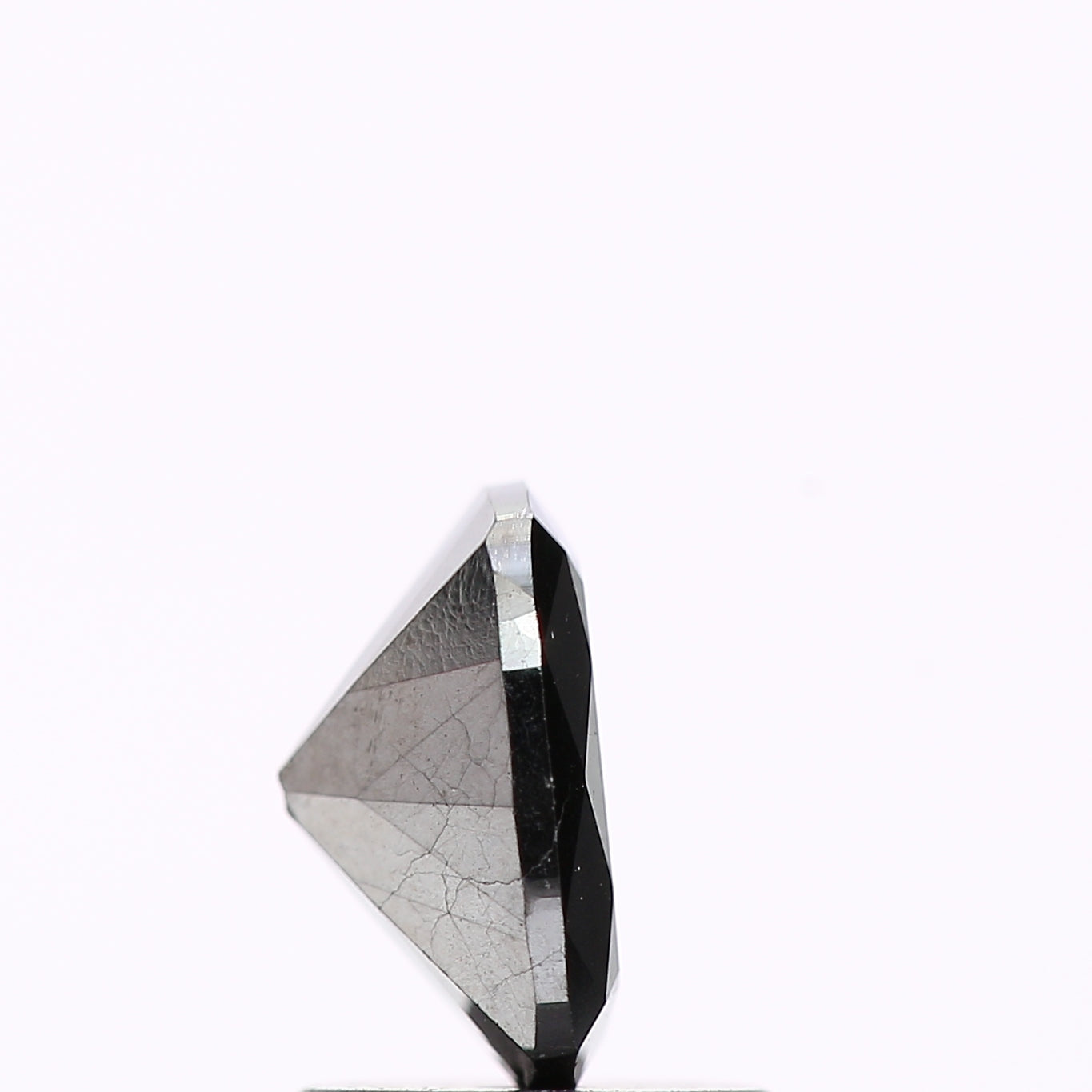1.00 Ct Natural Black Cushion Full Cut Loose Diamond for Jewelery