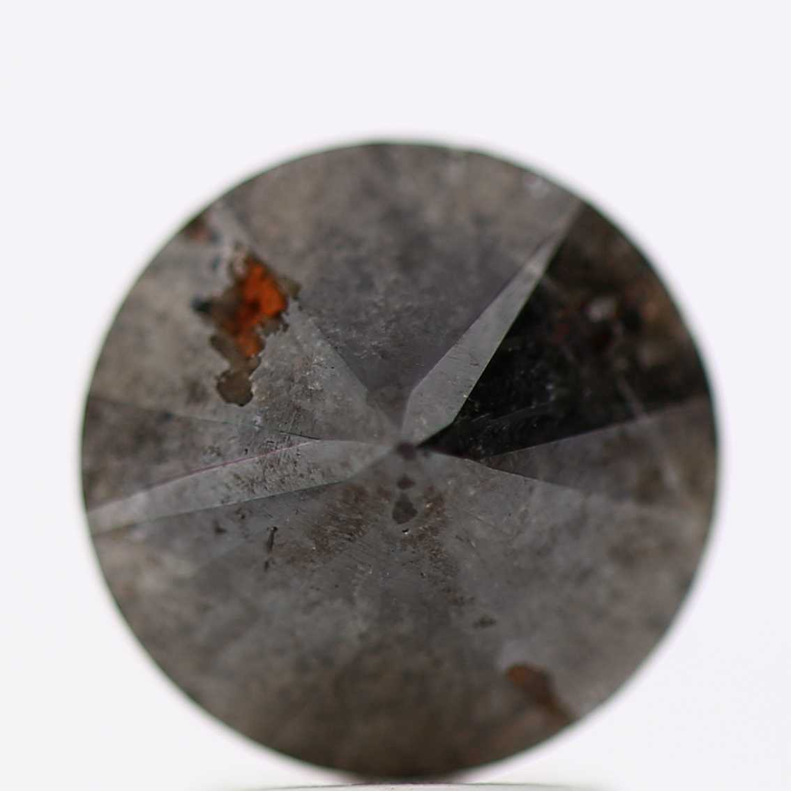 2.65 Carat Fancy Black Round Shape Brilliant Cut Natural Loose Diamond