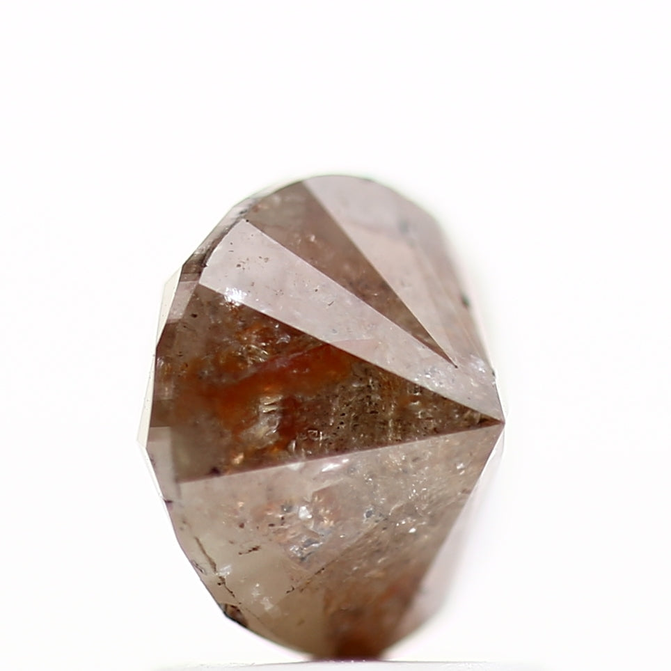 1.56 Carat Brown Round Shape Brilliant Cut Natural Loose Diamond