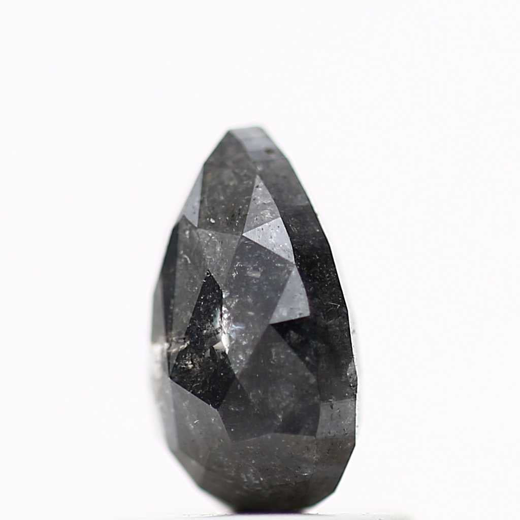 Salt and Pepper Diamond Fancy Gray Color 1.00 CT 7.30 x 4.74 x 3.30 MM Pear Cut Diamond! Natural Loose Diamond ! Christmas Gift for Her