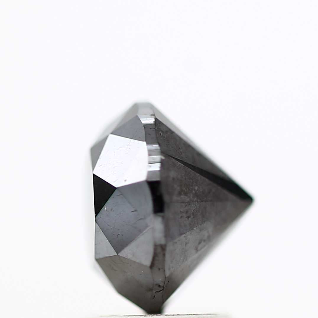 2.79 Carat Fancy Black Round Shape Brilliant Cut Natural Loose Diamond