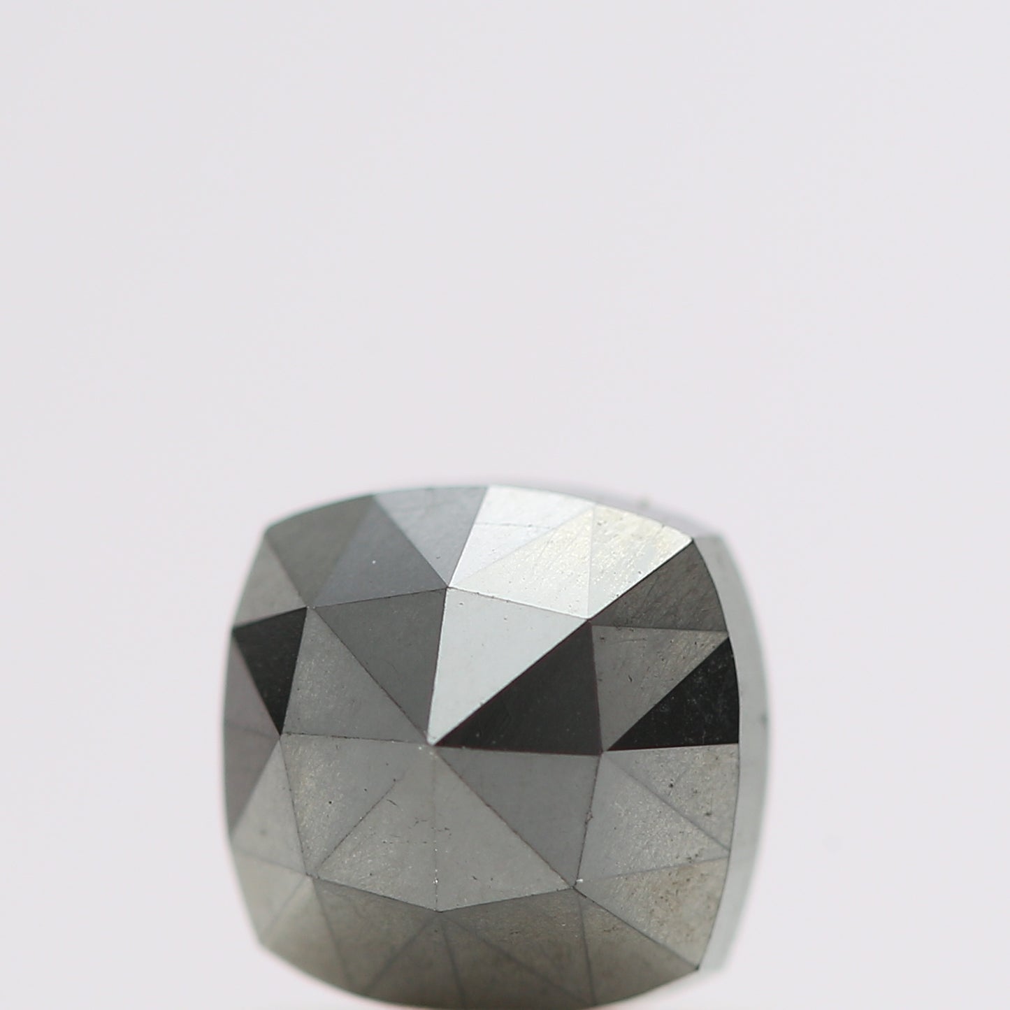 0.80 Ct Natural Black Cushion Single Cut Loose Diamond for Jewelery