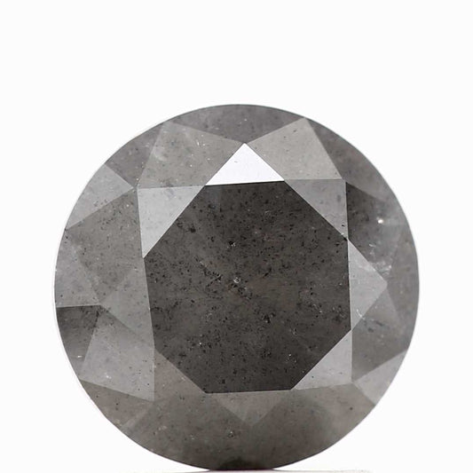 1.91 Carat Fancy Gray Round Brilliant Cut Natural Loose Diamond