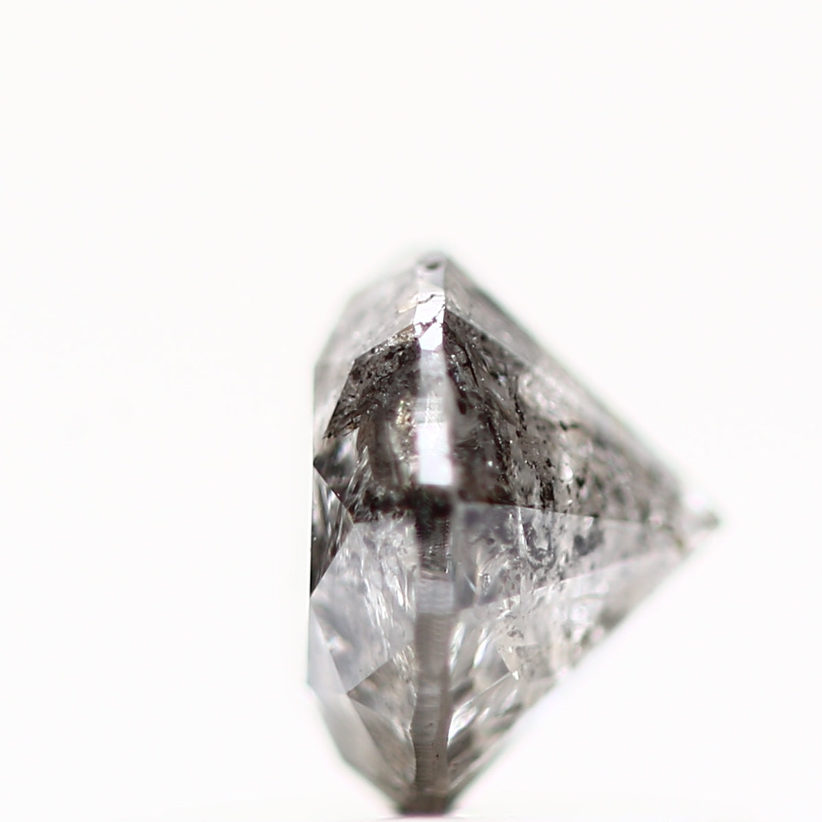 0.60 Carat Fancy Gray Salt and Pepper Diamond Round Brilliant Cut Natural Loose Diamond