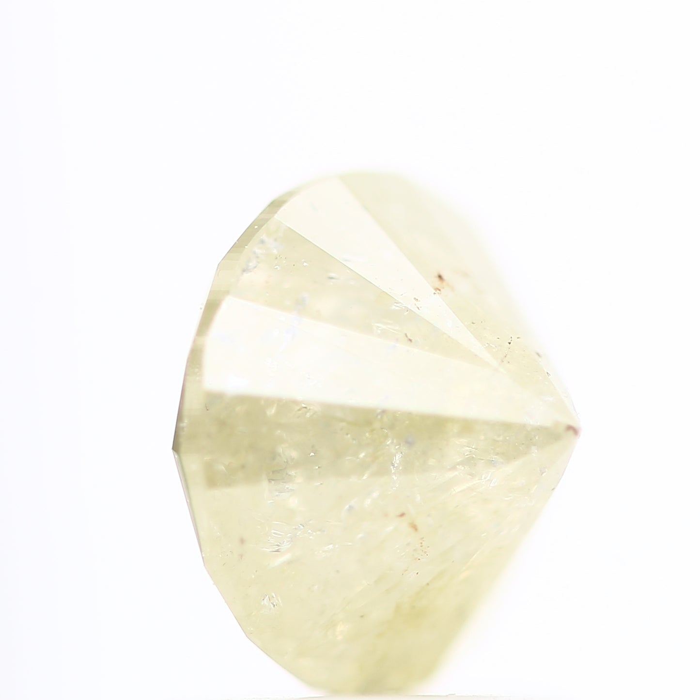 1.62 Carat Salt and Pepper Yellow Round Brilliant Cut Natural Loose Diamond