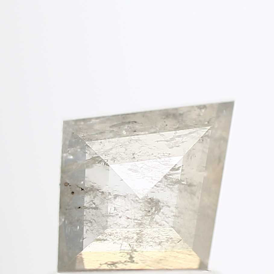 salt and pepper diamond ! 0.72 Ct 7.86 x 6.64 x 2.31 MM natural gray shield loose diamond for engagement ring for her