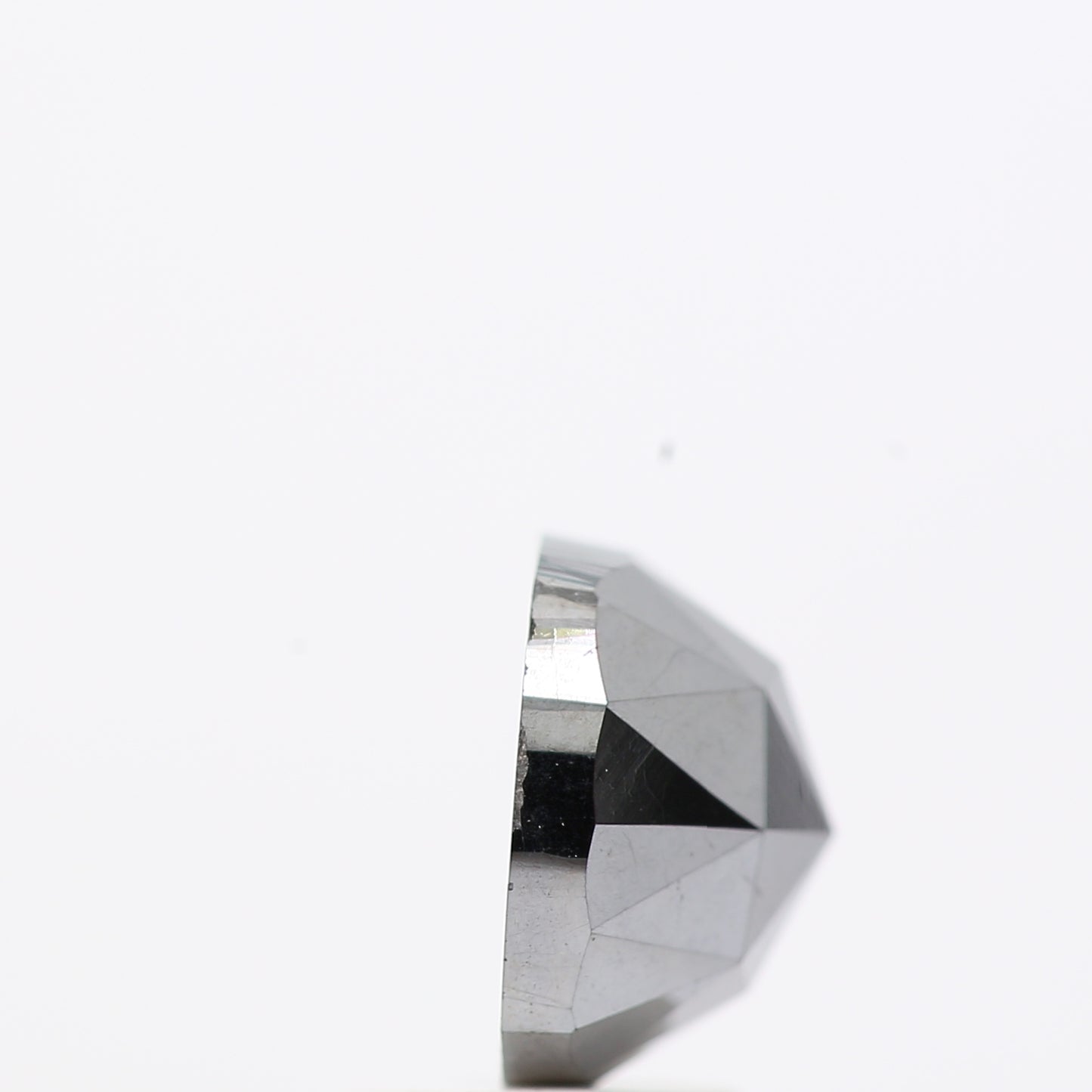 2.47 Ct Natural Black Cushion Single Cut Loose Diamond for Jewelery