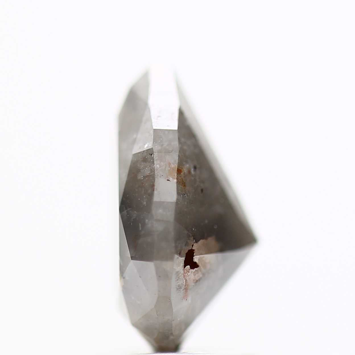 Salt and Pepper Diamond Fancy Gray Color 2.14 CT 9.60 X 6.80 X 4.80 MM Pear Cut Diamond! Natural Loose Diamond ! Christmas Gift for Her