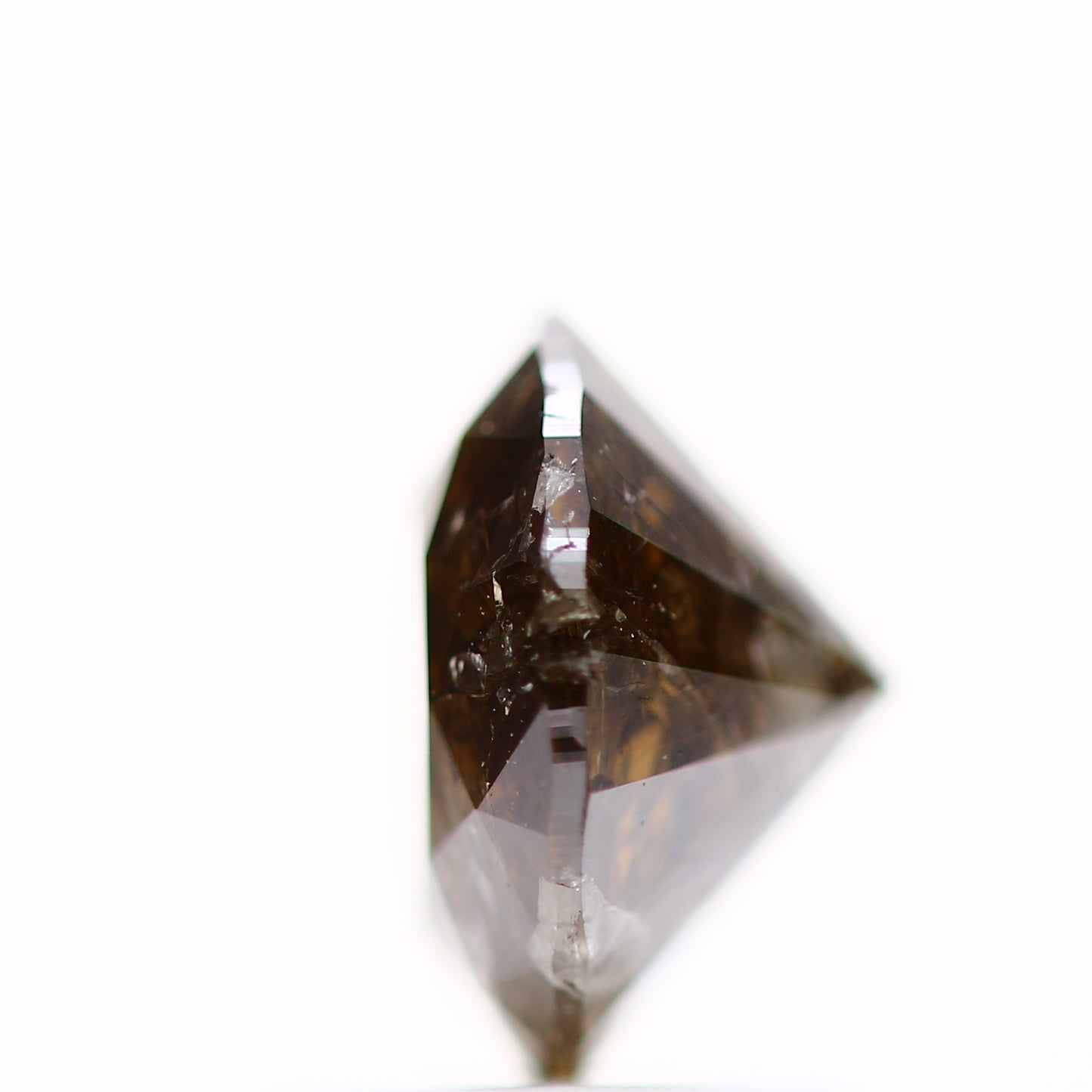 1.67 Carat Rustic Brown Round Brilliant Cut Natural Loose Diamond