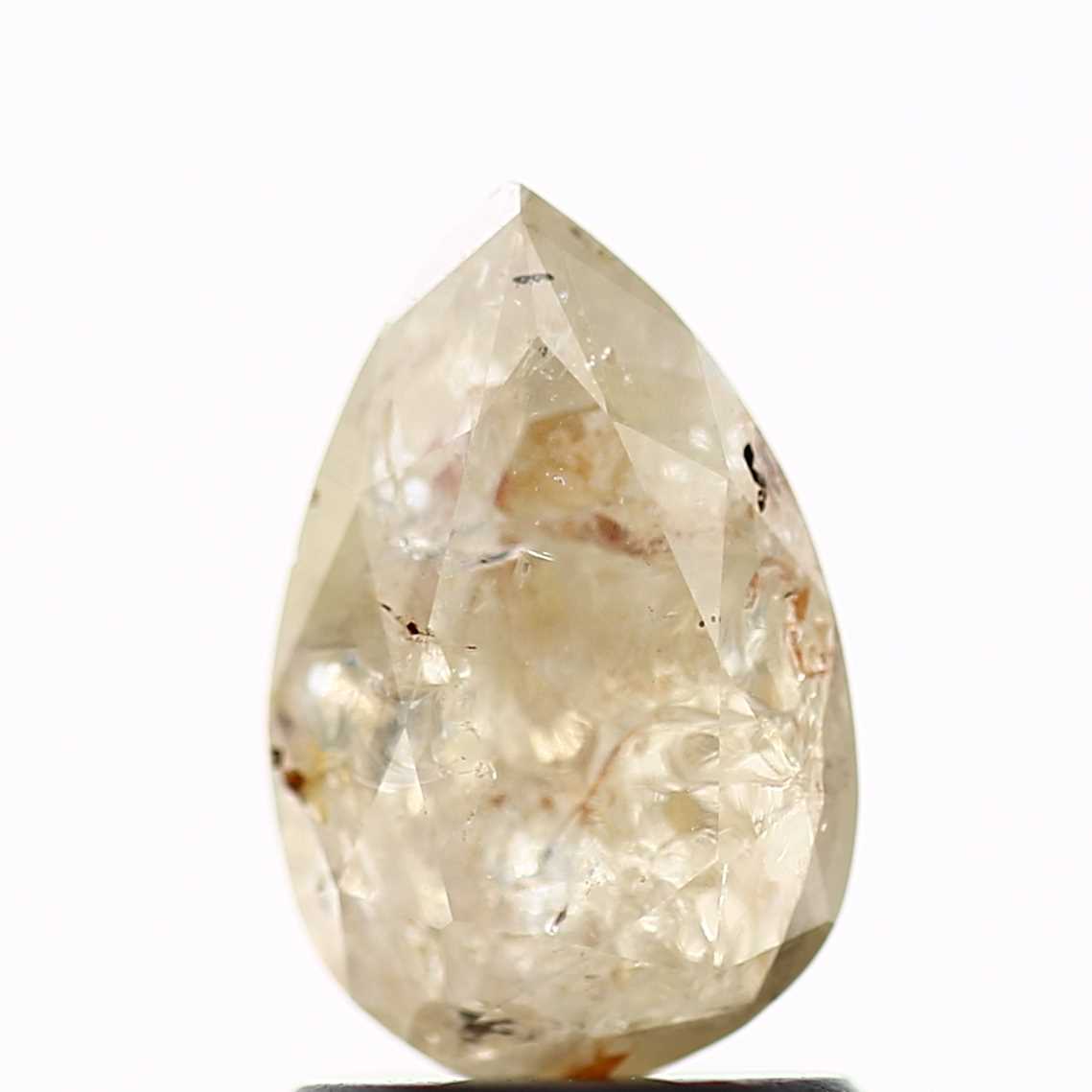 Salt and Pepper Diamond Fancy Brown Color 1.14 CT 9.01 x 5.86 x 3.65 MM Pear Cut Diamond! Natural Loose Diamond ! Christmas Gift for Her