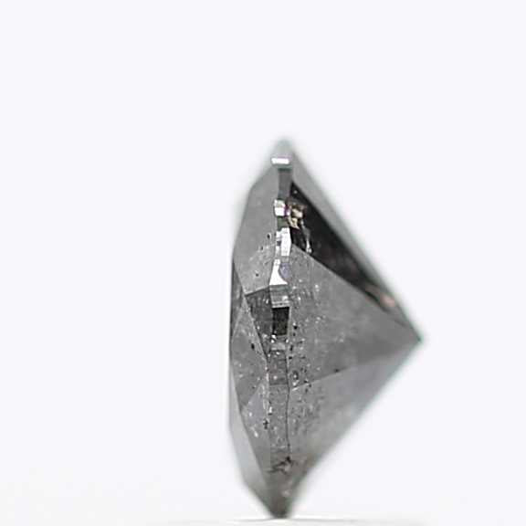 1.28 Carat Fancy Black Round Shape Brilliant Cut Natural Loose Diamond