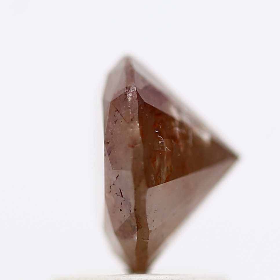 1.51 Carat Fancy Brown Rustic Round Shape Brilliant Cut Natural Loose Diamond