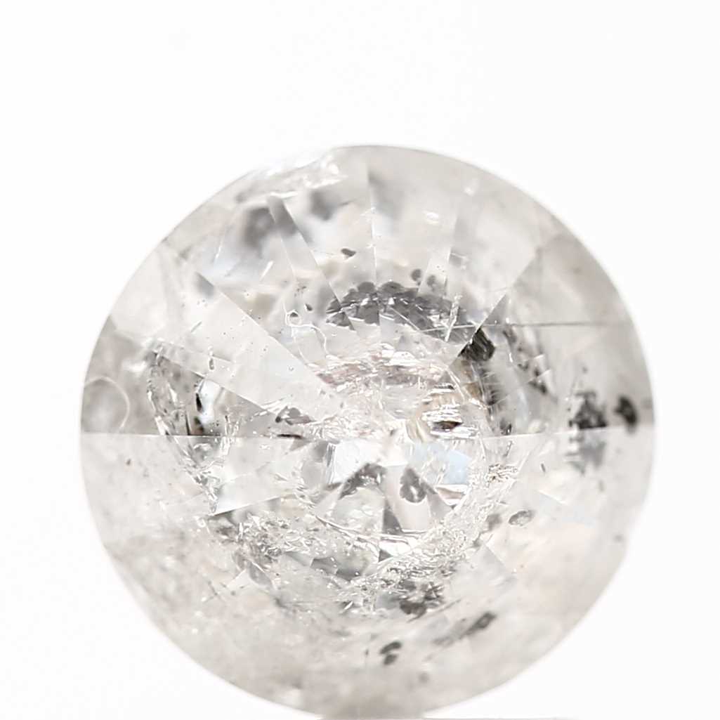 2.25 Carat Fancy Gray Salt and Pepper Round Cut Natural Loose Diamond